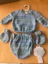 3 piece hand knitted baby sets new baby outfit made with rico baby wool