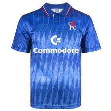 Chelsea 1990 Retro Football Shirt 100% POLYESTER Men's