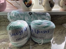 Cygnet Snoozy Woosies Baby Blanket Yarn X 5 200g Balls - Used/unused