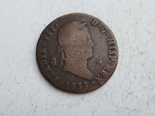 1833 spain maravedis copper - maravedis,