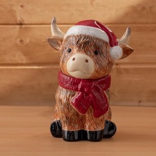 Scentsy Christmas Jolly Ol’ Saint Moo highland cow Warmer