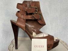 GUESS Unique High Heel Gladiator Peeptoe Sandals