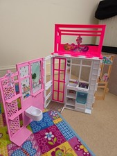 Barbie Doll House Playset With 2 Floors Fully Furnished