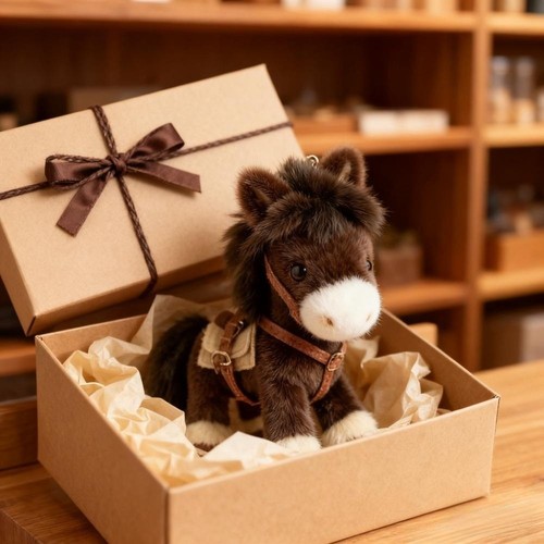 Soft horse mascot - soft,