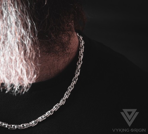 Mens silver chain - mens,