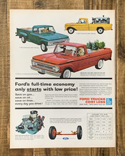 Vintage Print Ad Ford Trucks