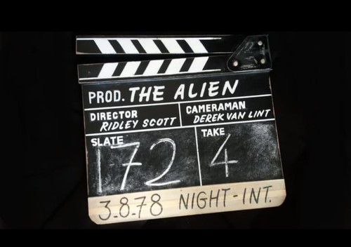 Alien clapperboard - alien,