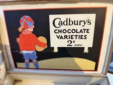 Cadbury’s Vintage Early 20th Cent Chocolate Box/Shop Display.  Gorgeous Colours.
