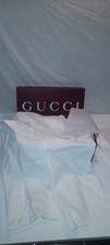 🟢Authentic Red Gucci Shoe Box + Pair Of Dust Bags + Tissues