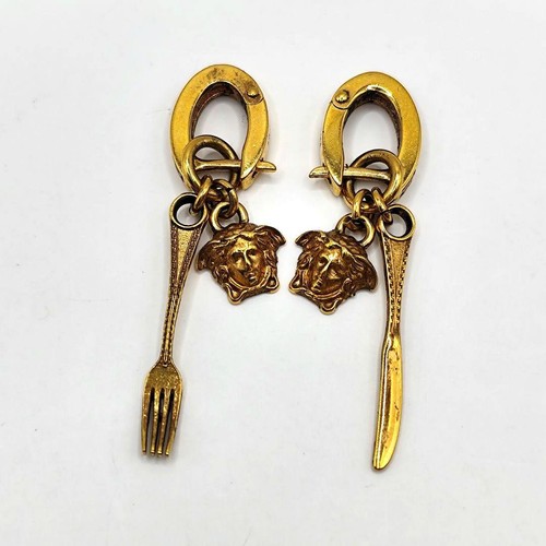 Versace gold tone medusa - versace,