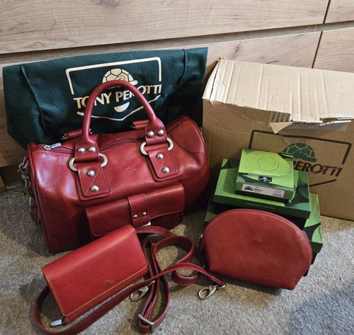Tony perotti red 100 leather - tony,