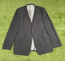 Ben Sherman black thin lapel 60s style mod blazer suit jacket 48L nice condition