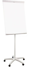 Flipchart Mobile Whiteboard A1 Size Wheeled Mobile Base Easel Presentation