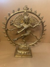 Vtg Brass Hindu Statue of