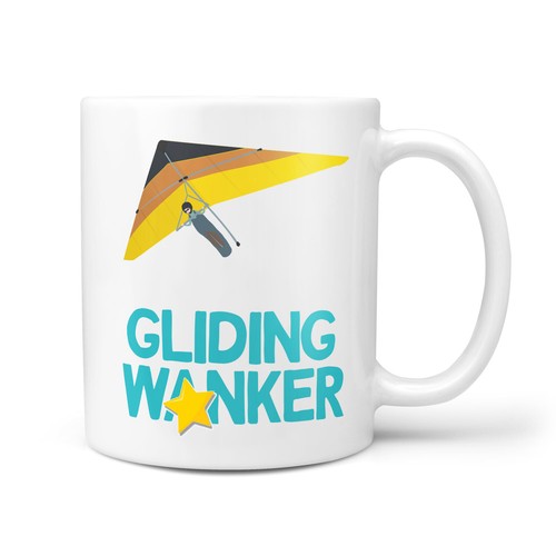 Gliding wanker mug - wanker,