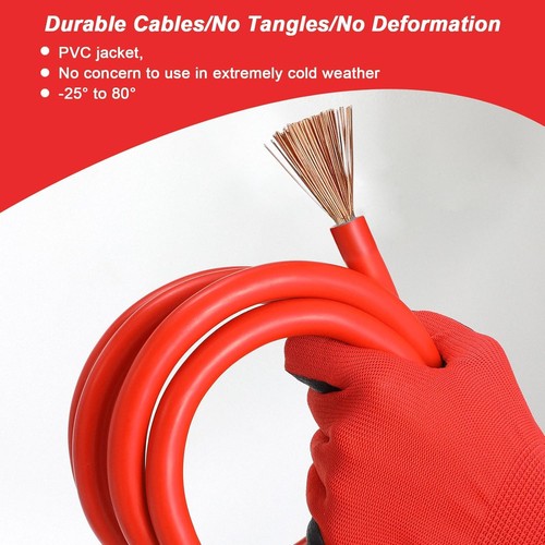 Heavy duty jump leads - 4m, heavy-duty