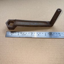 Antique Cast Iron 1" AF  Jack Crank Winding Handle / spanner No.4