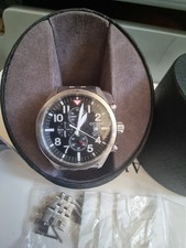 Citizen 0510 Black Face Chrono 100m Steel Bracelet Watch 