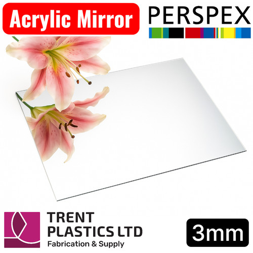 Silver acrylic mirror - mirror, sheet