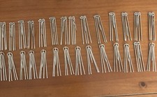 Vintage Drapery ~3" Four Prong Hooks for Pinch Pleat Drapes, Curtains 28 Hooks