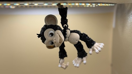 Printed chimpanzee monkey - 3d,