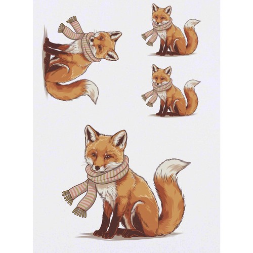 Scarf fox temporary - 4,