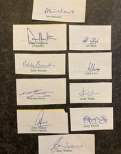 Cricket - 10 Zimbabwe autographs 1980s