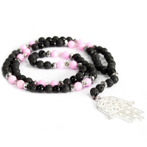 Multi beads gemstone - multi, necklace
