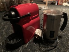 NESPRESSO KRUPS COFFE MACHINE & MILK FROTHER