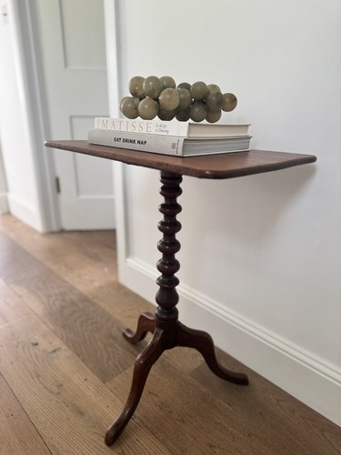 Antique mahogany bobbin tripod - antique,