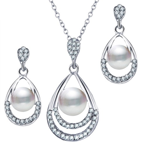 Necklace earrings jewelry set - earrings,