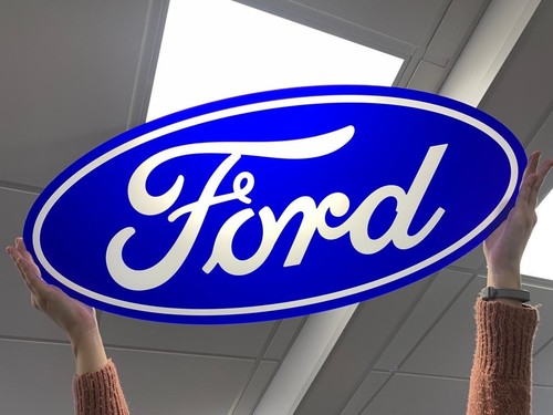 Ford oval opal sign can - can, be