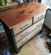 *SALE* Contemporary Oak and Black Walnut Chest of drawers