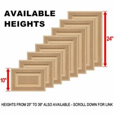 Unfinished MDF Square Raised