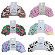 Primark PS Shower Cap Reusable Toweling Lined Waterproof Bath Hair Cap All Hair
