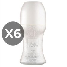 Avon Pur Blanca Roll-On Anti-Perspirant Deodorant X 6