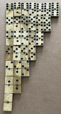 Vintage EBONY / IVORY Dominoes