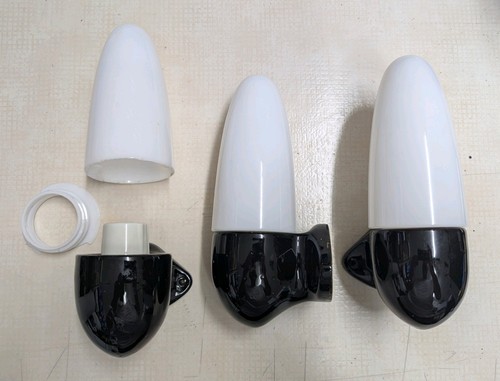 Vintage bathroom lamp - 3x,