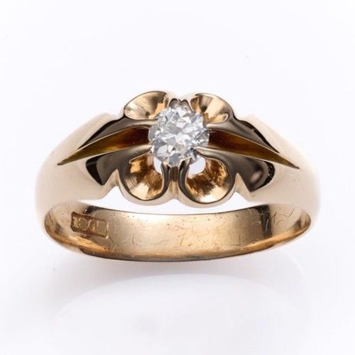 18ct yellow gold - gold, antique