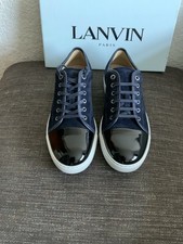 Lanvin DBB1 Suede/Patent Toe Trainers UK 12