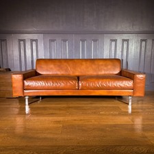 Leather seater sofa retro - 2,