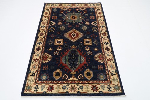 4x6 floral blue - blue, rug