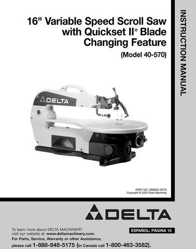 Delta 570 variable - 40-570, 16"