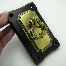 Antique Marble / Stone and Brass Mechanical Door Bell Pull