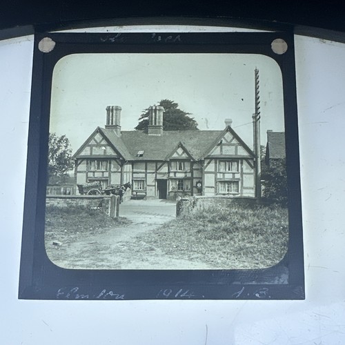 Antique magic lantern slide - magic,