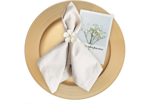 Geezy gold charger plates - charger,