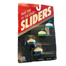 Vintage 1988 Sliders Table Top Curling Game Blue Sealed Original Milton Bradley