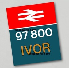 Fridge Magnet British Rail Class 97 97800 IVOR RTC Diesel Locomotive Number 08