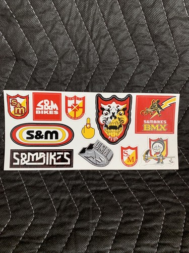 Bikes decal sheet x - s&m, 4"