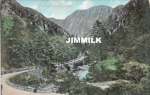 Old postcard aberglaslyn - old,